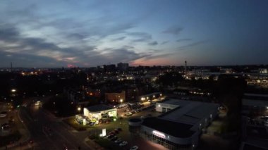 Southampton, İngiltere, Birleşik Krallık - 21 Şubat 2023: Geceleyin Southampton City 'nin Zaman aşımı manzarası