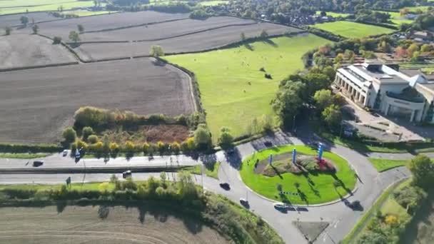 Aerial Footage British Hemel Hempstead Town England Drone Camera View — Stock Video