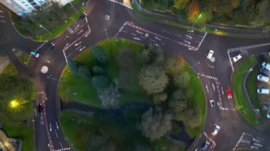 İngiliz Hemel Hempstead Kasabasının Hava Görüntüsü, İngiltere, Drone 's Camera View