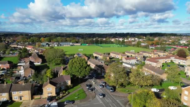 Ngiliz Hemel Hempstead Kasabasının Hava Görüntüsü Ngiltere Drone Camera View — Stok video