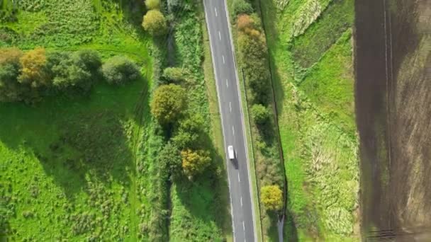 Ngiltere Bedfordshire Güzel Kırsal Manzarasının Havadan Görüntüsü Görüntü Nın Kamerasıyla — Stok video