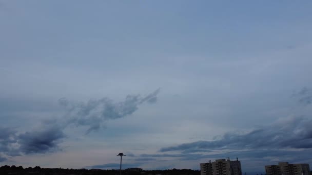 High Angle Footage Beautiful Sky Felhők Anglia Felett Hideg Szeles — Stock videók