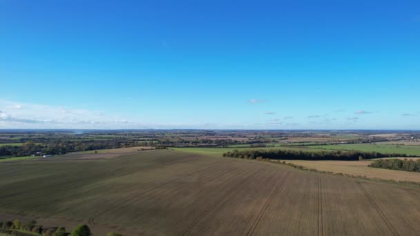 Letecké Záběry Krajiny Letchworth Garden City England Záběry Pořízené Kamerou — Stock video