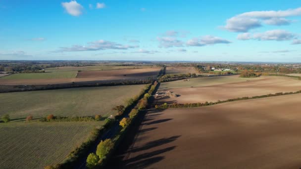 Letecké Záběry Krajiny Letchworth Garden City England Záběry Pořízené Kamerou — Stock video