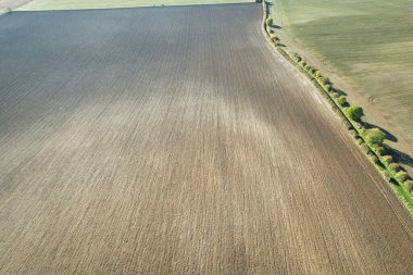 İngiltere 'nin Letchworth Garden City kırsal kesiminin yüksek açılı görüntüleri. Görüntü İHA 'nın Kamerasıyla 11 Kasım 2023' te çekildi.
