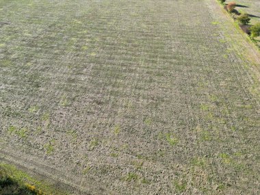 İngiltere 'nin Letchworth Garden City kırsal kesiminin yüksek açılı görüntüleri. Görüntü İHA 'nın Kamerasıyla 11 Kasım 2023' te çekildi.