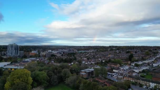 High Angle Footage Von Hemel Hempstead City England Die Aufnahmen — Stockvideo