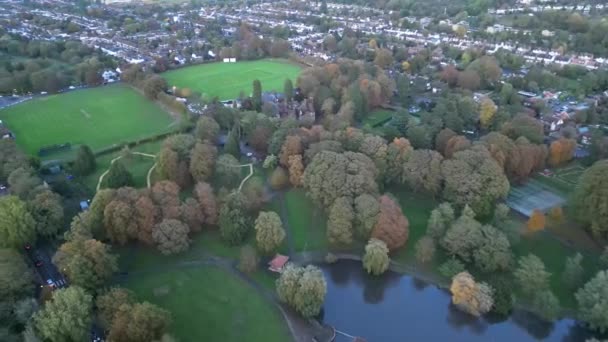 Aerial View Central Luton City England Egyesült Királyság Fényképek Rögzített — Stock videók