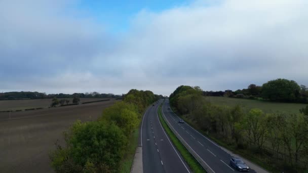 英国Hitchin镇郊区风景的空中拍摄 拍摄于2023年10月28日 由Drone Camera拍摄 — 图库视频影像