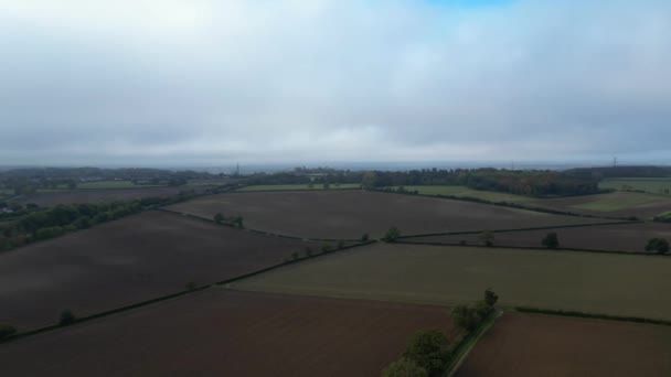 Aerial Footage Countryside Landscape Hitchin Town England Great Britain Footage — Stock Video