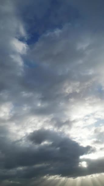 Wysokie Kąty Pionowe Nagranie Unikalne Niebo Chmury Nad Anglią — Wideo stockowe