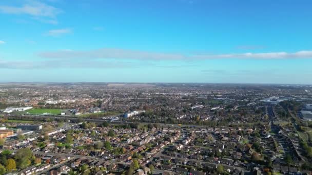 High Angle Time Lapse Footage Dunstable Town England Grande Bretagne — Video