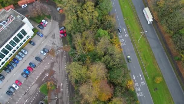High Angle Time Lapse Filmagem Dunstable Town England Grã Bretanha — Vídeo de Stock