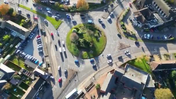 High Angle Time Lapse Filmación Dunstable Town England Gran Bretaña — Vídeos de Stock