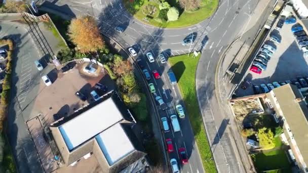 High Angle Beelden Van Dunstable Town England Groot Brittannië Dunstable — Stockvideo