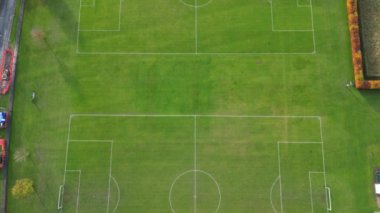 İngiltere 'nin Dunstable kasabasının yüksek açılı görüntüsü. Dunstable, Houghton Regis ve Luton Town birbirleriyle ortak. 17 Kasım 2023 'te Çekilen Görüntüler