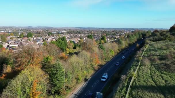 英国邓斯特布尔城的高角度镜头 邓斯特布尔 雷吉斯和卢顿都是联合起来的 拍摄于2023年11月17日 — 图库视频影像