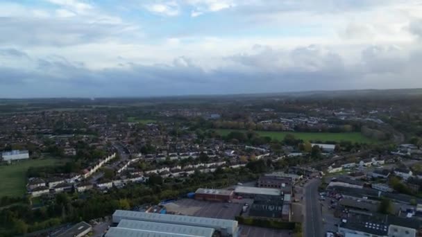 Time Lapse Filmati Aerei Hitchin Town England Regno Unito — Video Stock