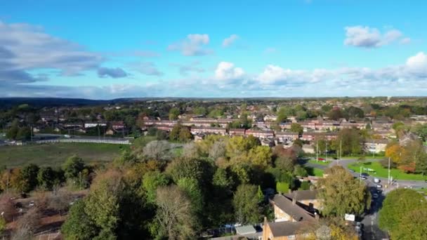 Beautiful High Angle Filmación Hemel Hempstead Ciudad Inglaterra Reino Unido — Vídeo de stock
