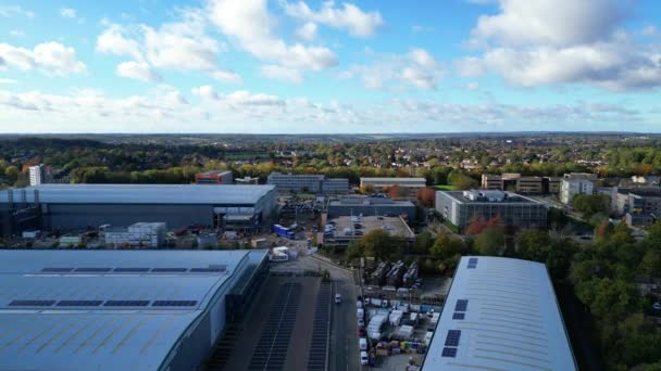 Schöne High Angle Footage Von Hemel Hempstead City England Die — Stockvideo