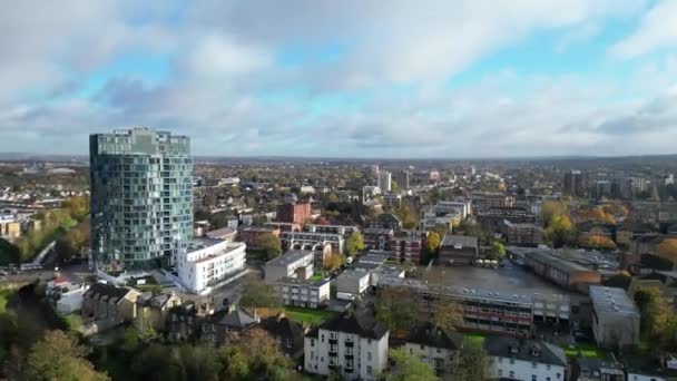 High Angle Time Lapse Footage Tall Buildings West Croydon London — Video