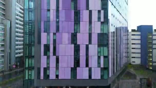 High Angle Time Lapse Beelden Van Tall Buildings West Croydon — Stockvideo