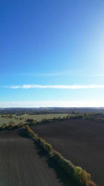 İngiltere 'nin İngiliz Kırsal Bölgesi Büyük Britanya' nın yüksek açılı dikey görüntüsü. Görüntüler 11 Kasım 2023 'te çekildi.