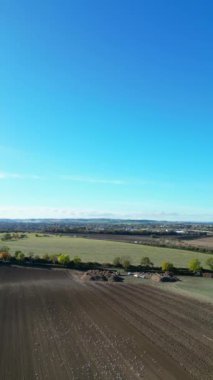 İngiltere 'nin İngiliz Kırsal Bölgesi Büyük Britanya' nın yüksek açılı dikey görüntüsü. Görüntüler 11 Kasım 2023 'te çekildi.