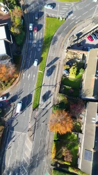 Aerial Time Lapse Filmagem Dunstable Cidade Inglaterra Grã Bretanha Filmagem — Vídeo de Stock