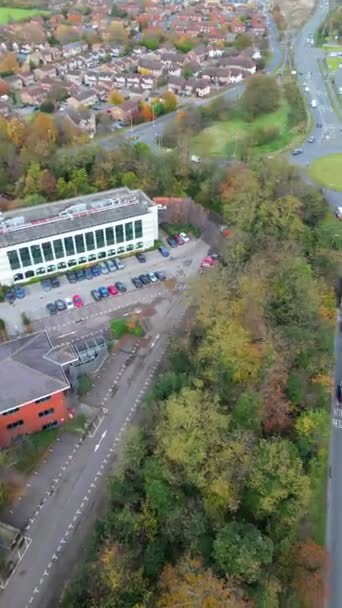 Aerial Time Lapse Nagranie Dunstable Miasta Anglii Wielkiej Brytanii Nagranie — Wideo stockowe