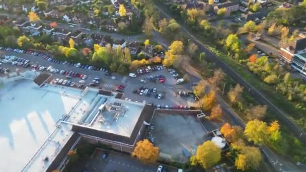 Aerial Time Lapse Footage Letchworth Garden City England Great Britain — Stock Video