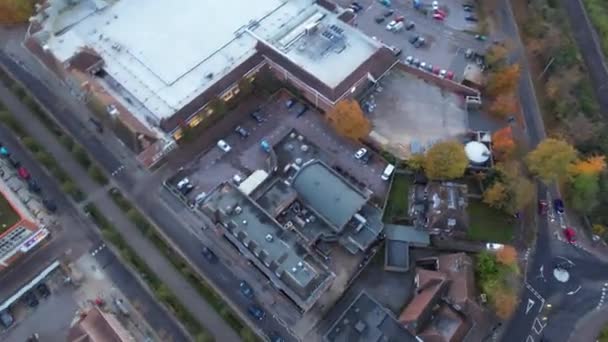 英国莱彻沃思花园城的空中时光飞逝镜头 拍摄于2023年11月11日 — 图库视频影像
