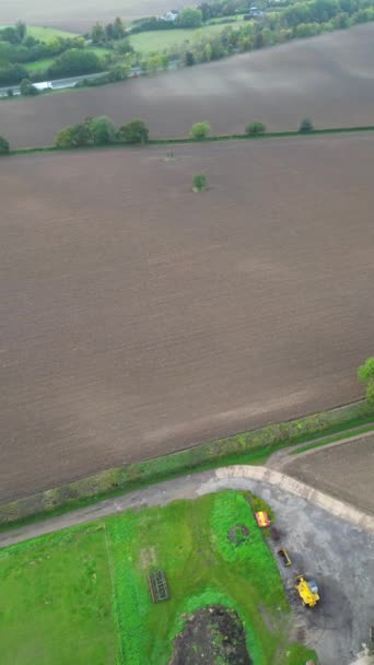 英国乡村的空中景观 — 图库视频影像