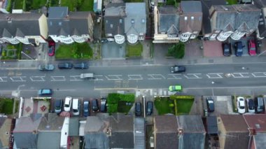İngiltere 'nin İngiliz kasabasının hava görüntüleri.