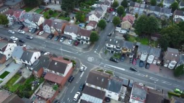 İngiltere 'nin İngiliz kasabasının hava görüntüleri.