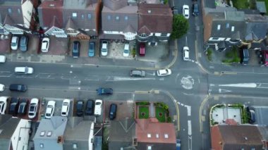 İngiltere 'nin İngiliz kasabasının hava görüntüleri.