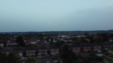 İngiltere 'nin İngiliz kasabasının hava görüntüleri.