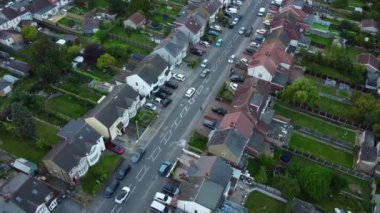 İngiltere 'nin İngiliz kasabasının hava görüntüleri.