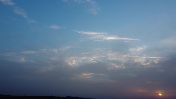 Hoge Hoek Beelden Van Prachtige Zonsondergang Uitzicht Engeland Verenigd Koninkrijk — Stockvideo