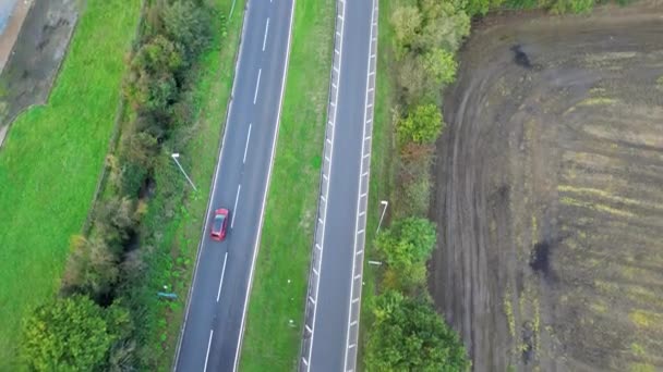 Ngiltere Bedfordshire Ngiliz Kırsal Bölgesi Yüksek Açılı Manzarası Ekim 2023 — Stok video