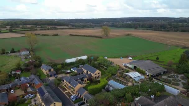 British Countryside Village Homes — Vídeos de Stock