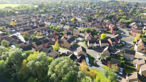 British Countryside Village Homes — Stock Video