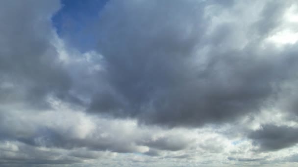 Time Lapse Hermosa Vista Del Cielo Nubes Movimiento Rápido Sobre — Vídeos de Stock