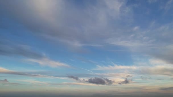 Time Lapse Footage Fast Moving Clouds Luton City — Stock Video