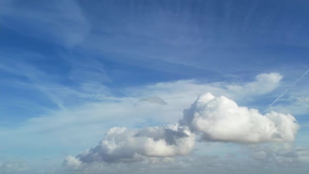 Mooie Wolken Lucht Boven Engeland — Stockvideo