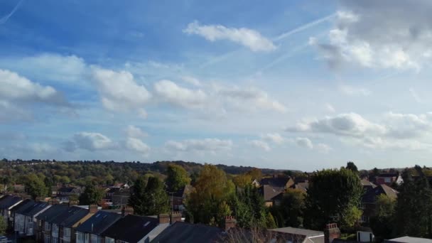 Gorgeous High Angle Footage Clouds Sky England — Stock Video