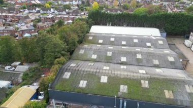 İngiltere 'nin merkezi Hitchin şehrinin yüksek açılı görüntüsü. İngiltere Birleşik Krallığı. 28 Ekim 2023