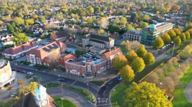 İngiltere 'nin Letchworth Garden City' si Büyük Britanya. 11 Kasım 2023