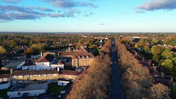 Ngiltere Nin Letchworth Garden City Büyük Britanya Kasım 2023 — Stok video