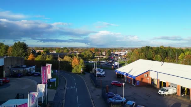 Luton Dunstable Şehri Sınır Bölgesi Nin Güzel Görüntüleri Görüntü Nın — Stok video